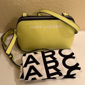 New MARC JACOBS Leather Mini Bag. Yellow.